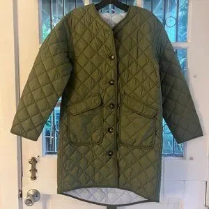 Crew Jackets Coats Nwt Reversible Quilted Lightweight